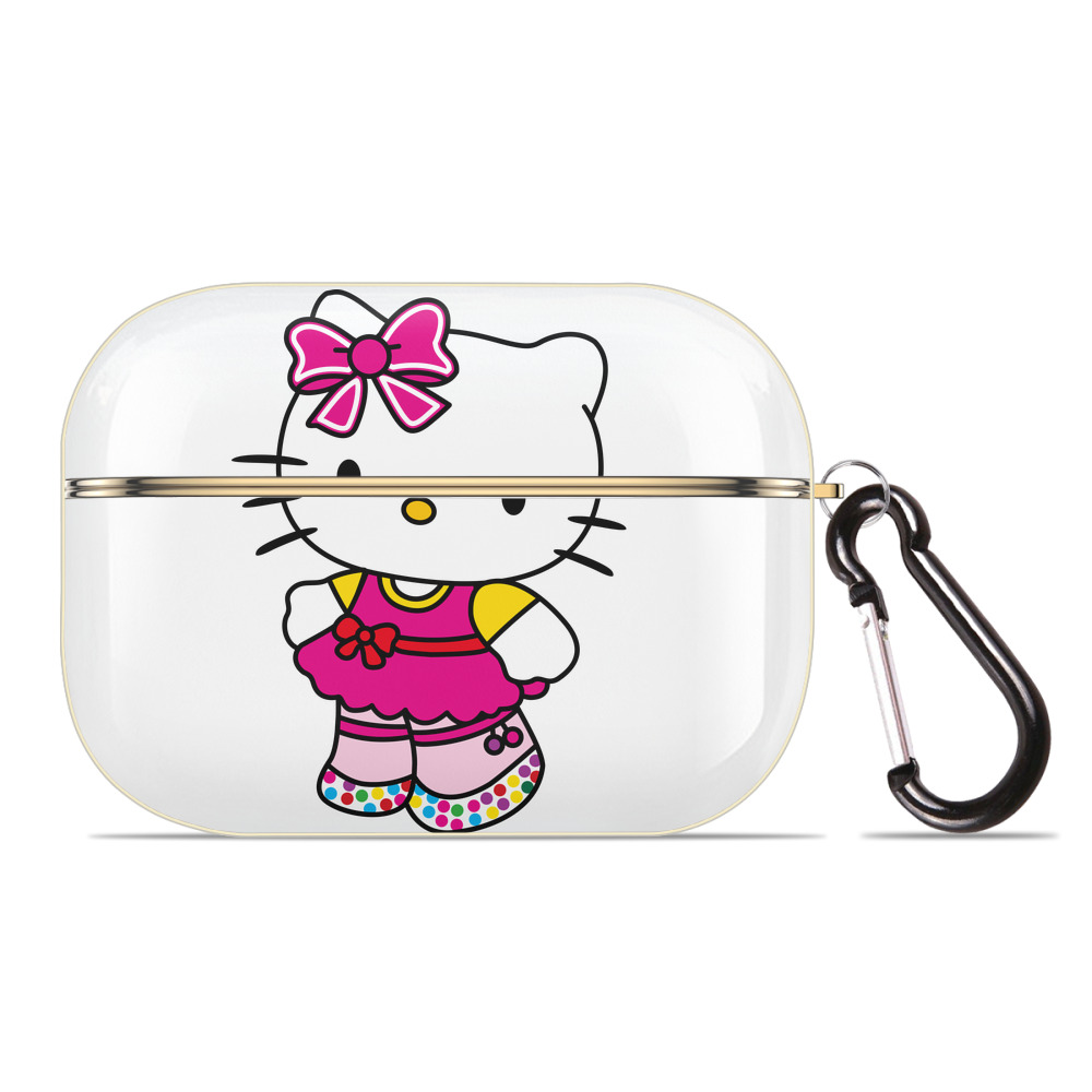 （画像用） Hello Kitty ハローキティ 【AirPods Pro用】ハードシェル保護ケース｜耐衝撃・防指紋・カラビナ付き商品仕様