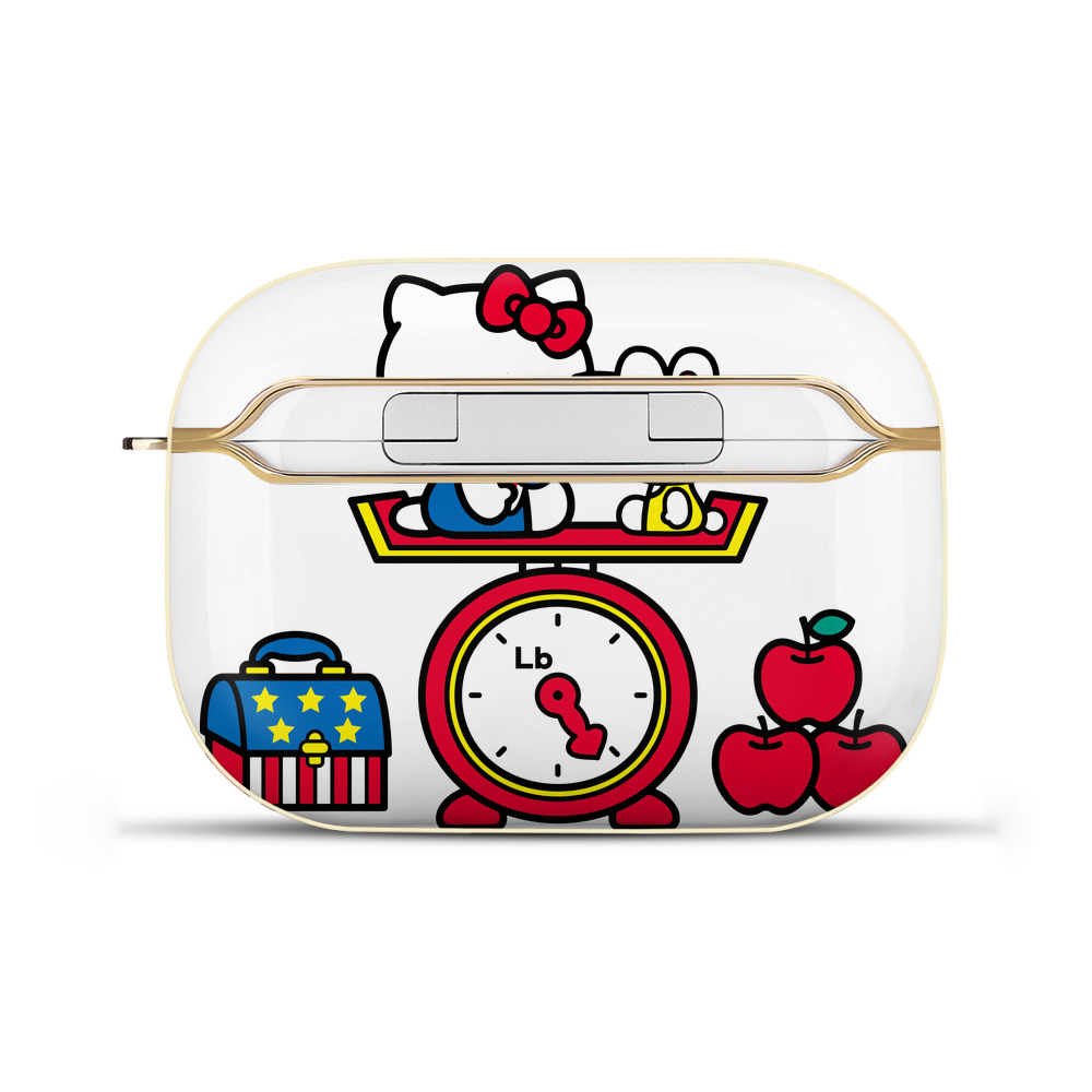 （画像用） Hello Kitty ハローキティ 【AirPods Pro用】ハードシェル保護ケース｜耐衝撃・防指紋・カラビナ付き商品仕様