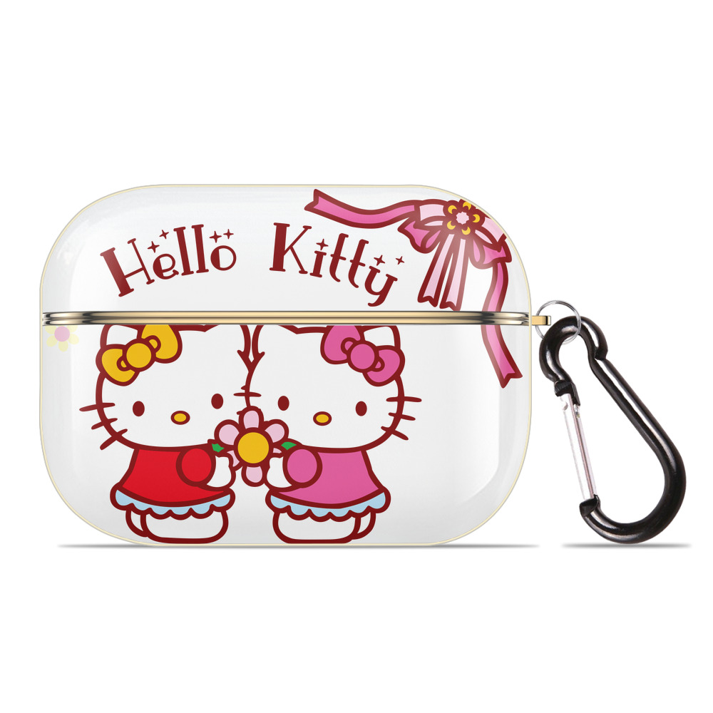 （画像用） Hello Kitty ハローキティ 【AirPods Pro用】ハードシェル保護ケース｜耐衝撃・防指紋・カラビナ付き商品仕様