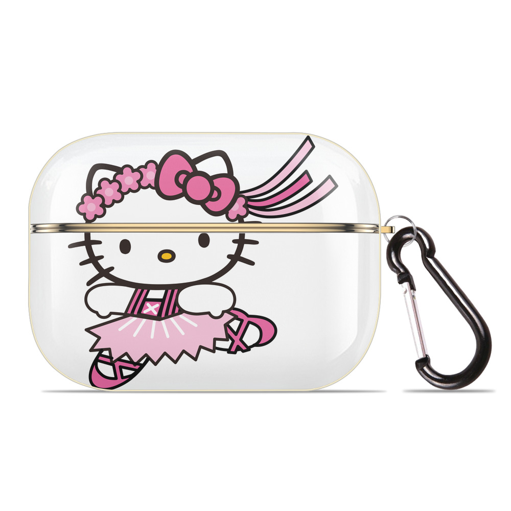 （画像用） Hello Kitty ハローキティ 【AirPods Pro用】ハードシェル保護ケース｜耐衝撃・防指紋・カラビナ付き商品仕様