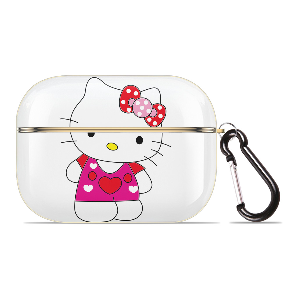 （画像用） Hello Kitty ハローキティ 【AirPods Pro用】ハードシェル保護ケース｜耐衝撃・防指紋・カラビナ付き商品仕様