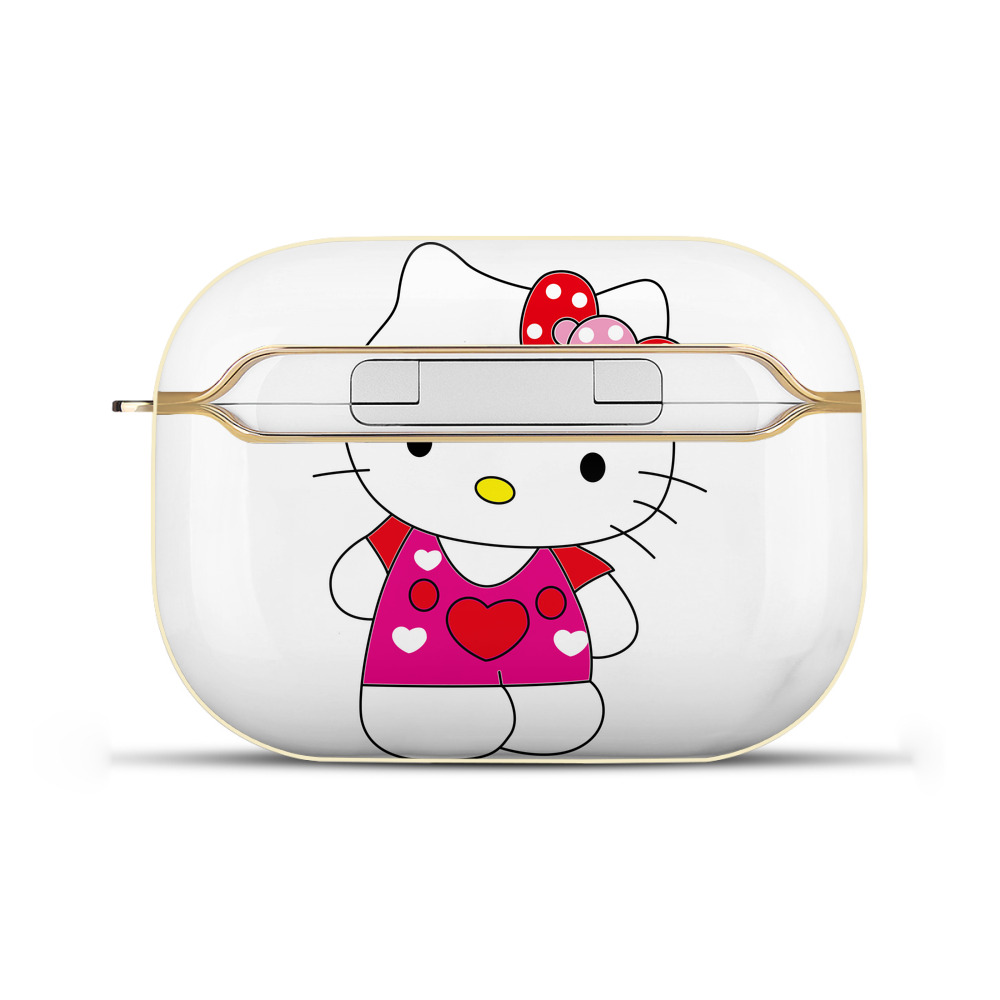 （画像用） Hello Kitty ハローキティ 【AirPods Pro用】ハードシェル保護ケース｜耐衝撃・防指紋・カラビナ付き商品仕様