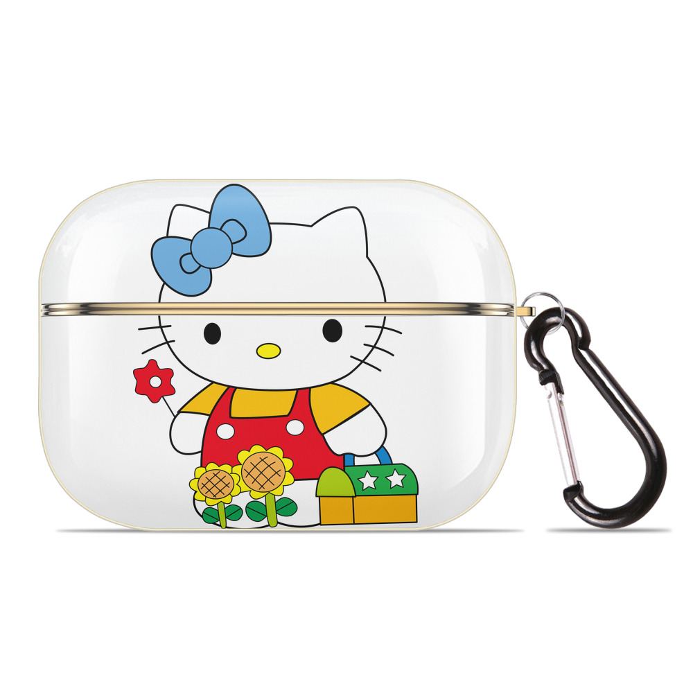 （画像用） Hello Kitty ハローキティ 【AirPods Pro用】ハードシェル保護ケース｜耐衝撃・防指紋・カラビナ付き商品仕様
