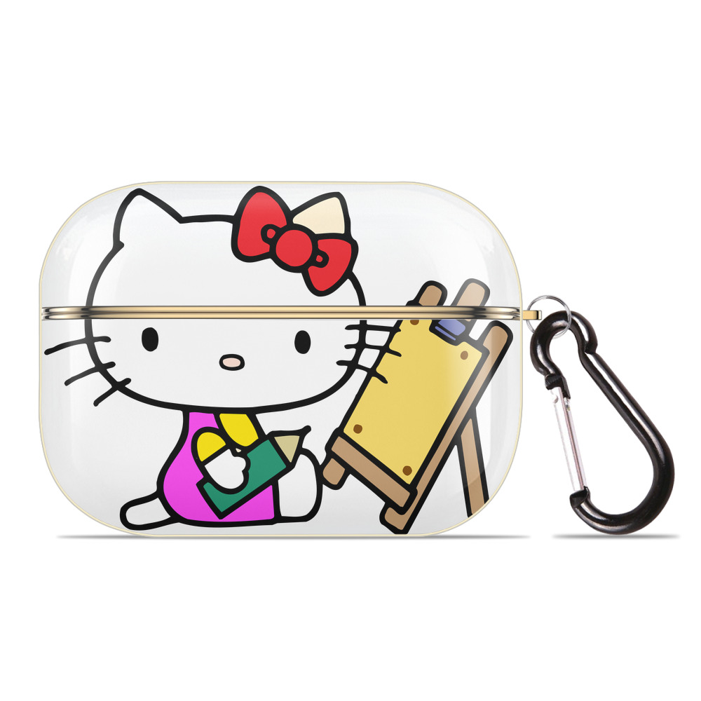 （画像用） Hello Kitty ハローキティ 【AirPods Pro用】ハードシェル保護ケース｜耐衝撃・防指紋・カラビナ付き商品仕様