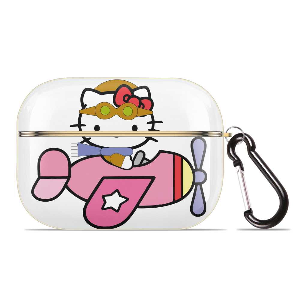 （画像用） Hello Kitty ハローキティ 【AirPods Pro用】ハードシェル保護ケース｜耐衝撃・防指紋・カラビナ付き商品仕様