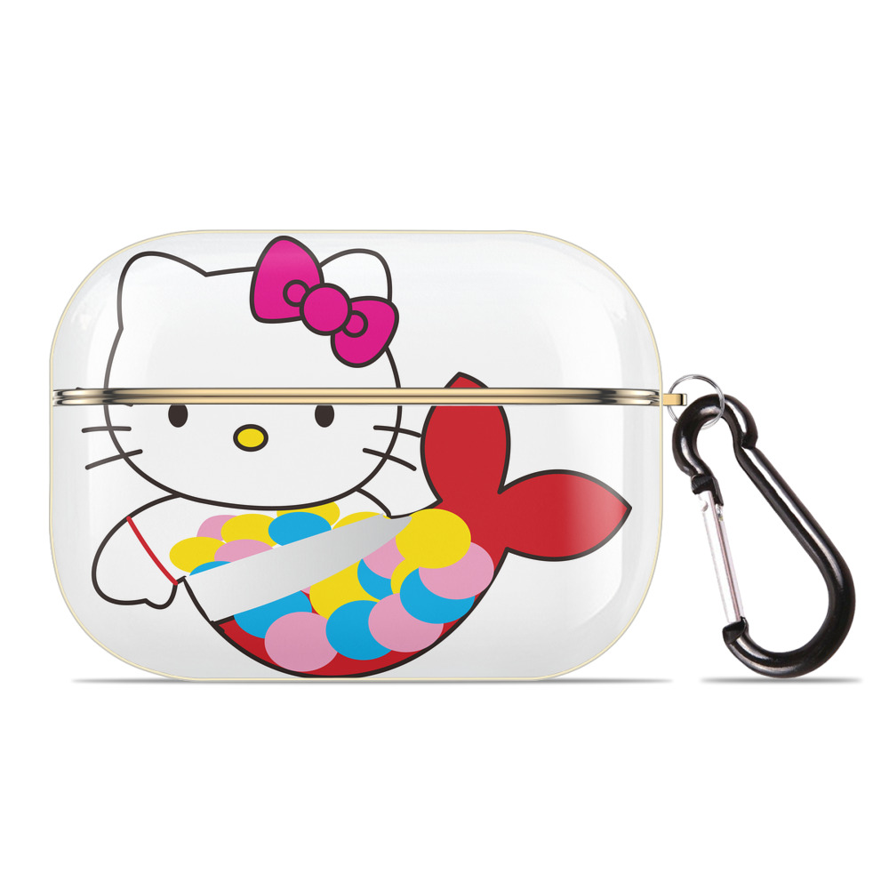 （画像用） Hello Kitty ハローキティ 【AirPods Pro用】ハードシェル保護ケース｜耐衝撃・防指紋・カラビナ付き商品仕様
