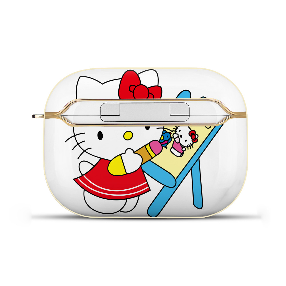 （画像用） Hello Kitty ハローキティ 【AirPods Pro用】ハードシェル保護ケース｜耐衝撃・防指紋・カラビナ付き商品仕様