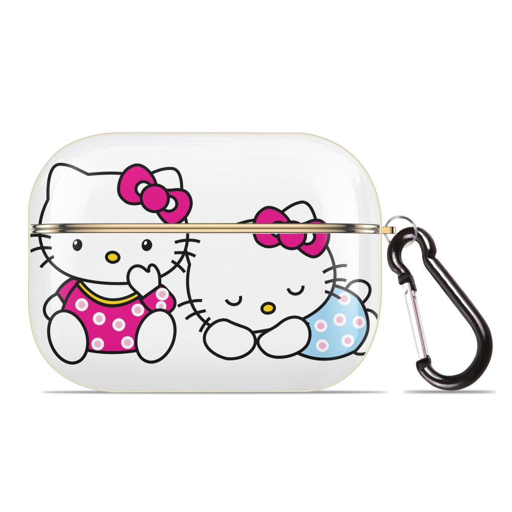 （画像用） Hello Kitty ハローキティ 【AirPods Pro用】ハードシェル保護ケース｜耐衝撃・防指紋・カラビナ付き商品仕様