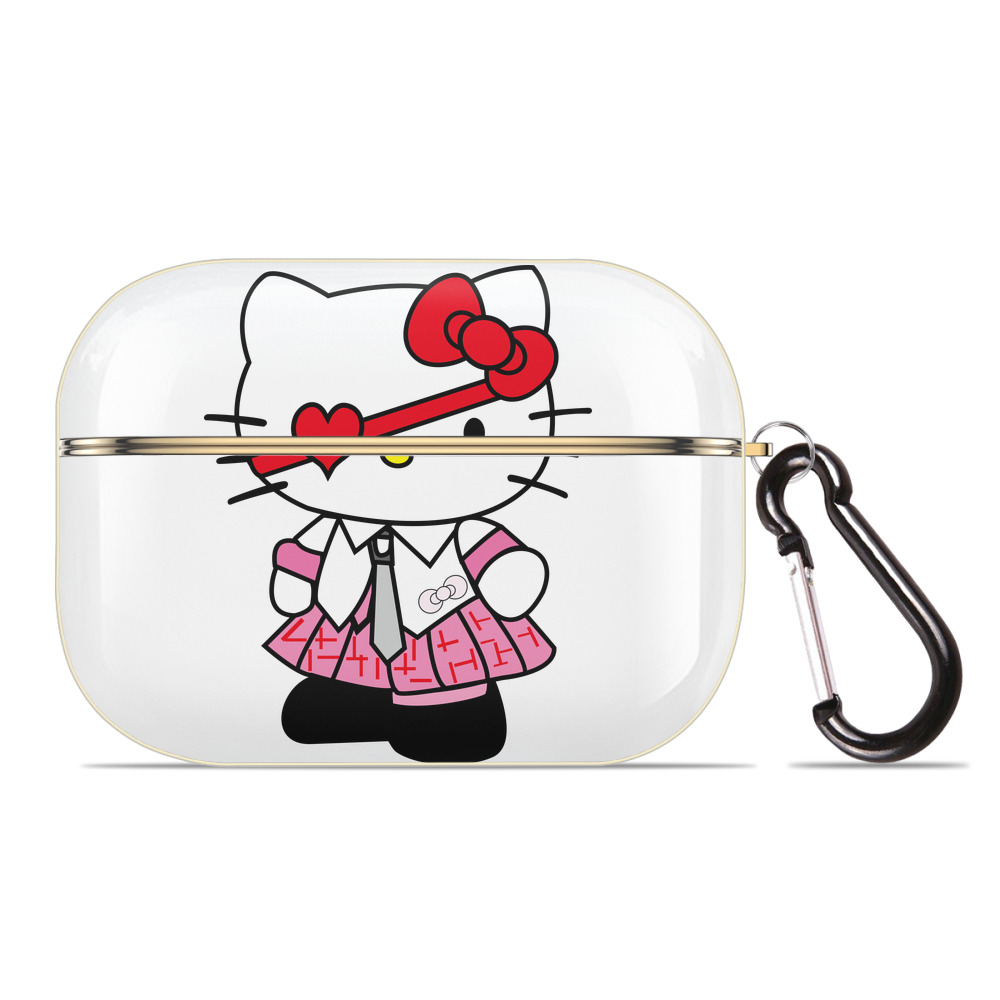 （画像用） Hello Kitty ハローキティ 【AirPods Pro用】ハードシェル保護ケース｜耐衝撃・防指紋・カラビナ付き商品仕様