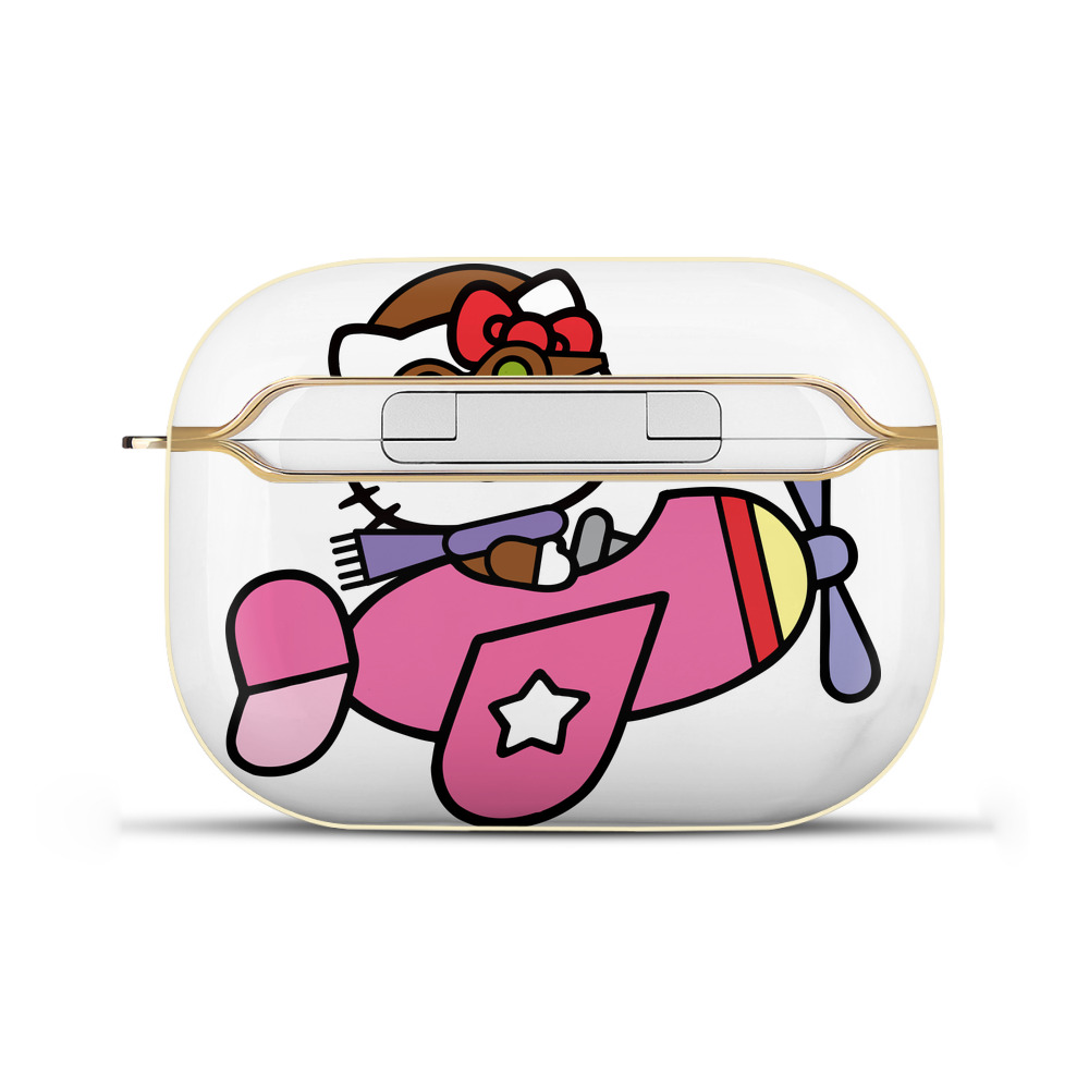 （画像用） Hello Kitty ハローキティ 【AirPods Pro用】ハードシェル保護ケース｜耐衝撃・防指紋・カラビナ付き商品仕様