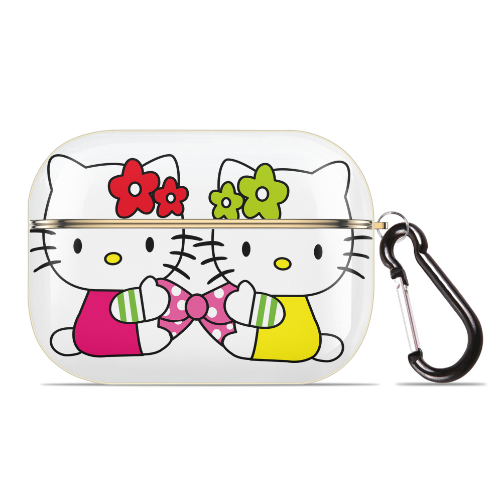 （画像用） Hello Kitty ハローキティ 【AirPods Pro用】ハードシェル保護ケース｜耐衝撃・防指紋・カラビナ付き商品仕様