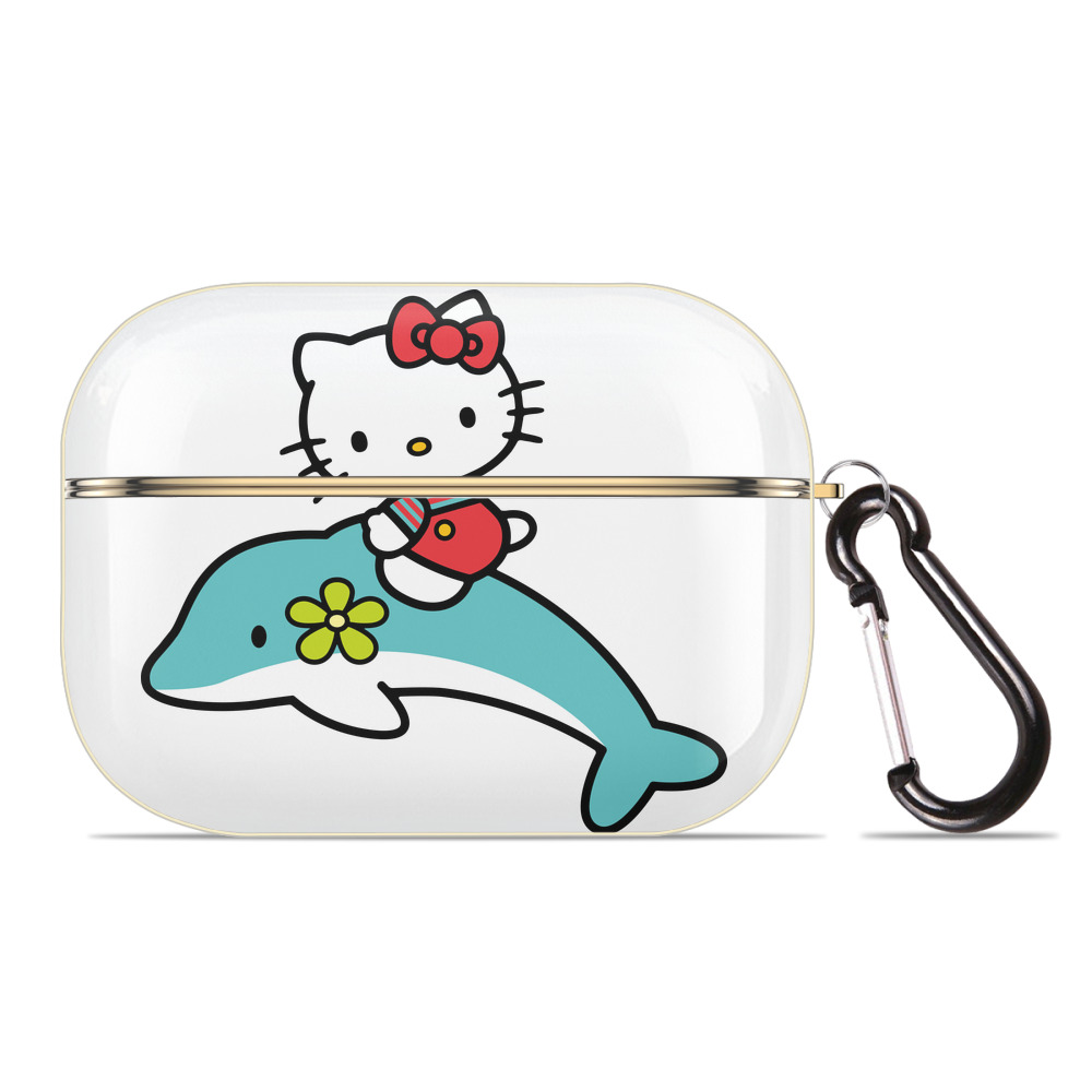 （画像用） Hello Kitty ハローキティ 【AirPods Pro用】ハードシェル保護ケース｜耐衝撃・防指紋・カラビナ付き商品仕様