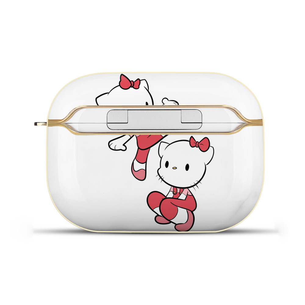 （画像用） Hello Kitty ハローキティ 【AirPods Pro用】ハードシェル保護ケース｜耐衝撃・防指紋・カラビナ付き商品仕様