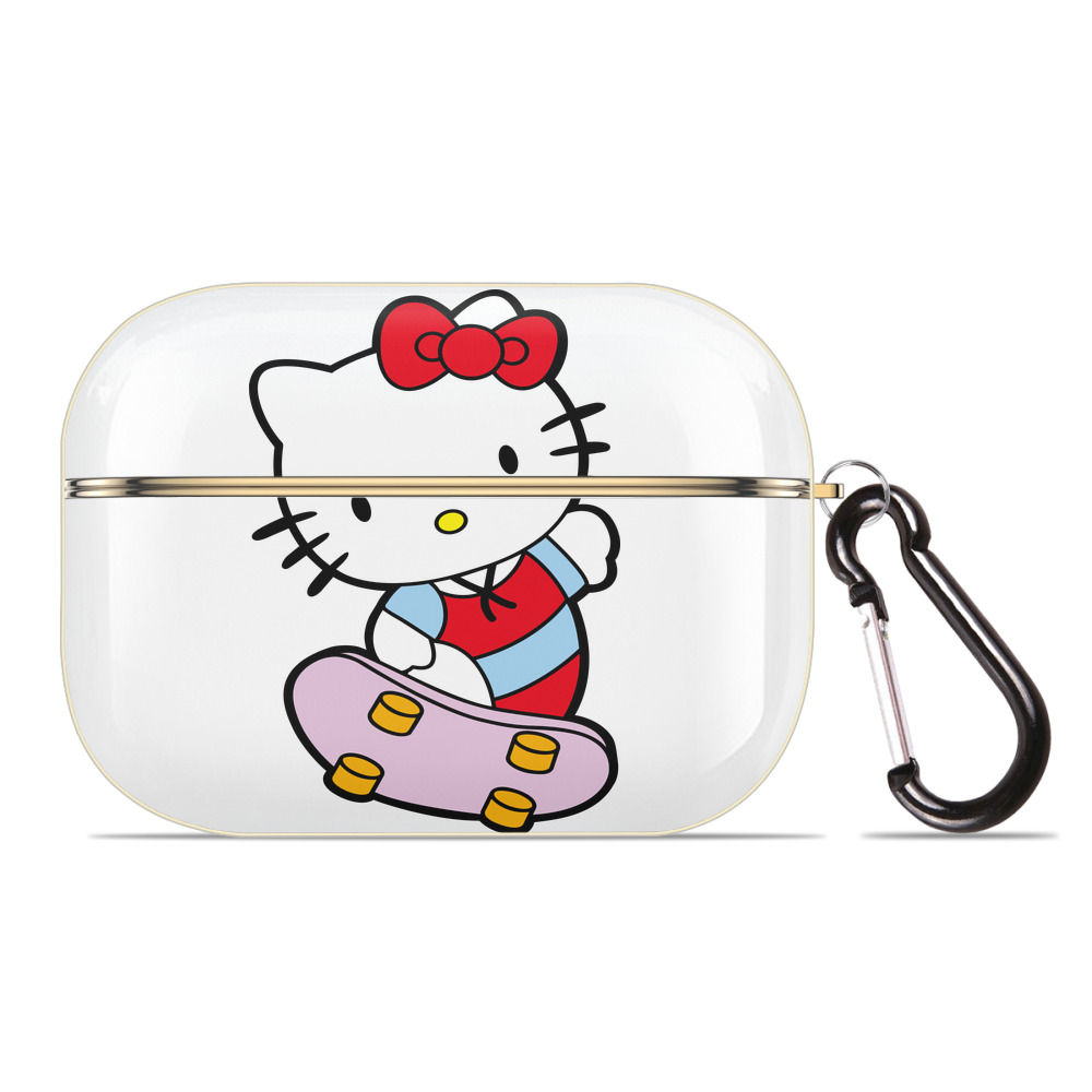 （画像用） Hello Kitty ハローキティ 【AirPods Pro用】ハードシェル保護ケース｜耐衝撃・防指紋・カラビナ付き商品仕様