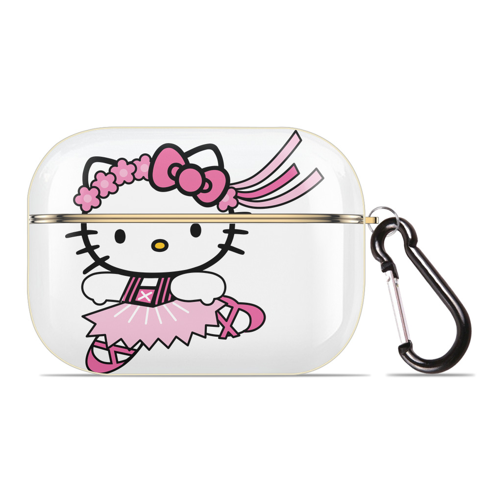 （画像用） Hello Kitty ハローキティ 【AirPods Pro用】ハードシェル保護ケース｜耐衝撃・防指紋・カラビナ付き商品仕様