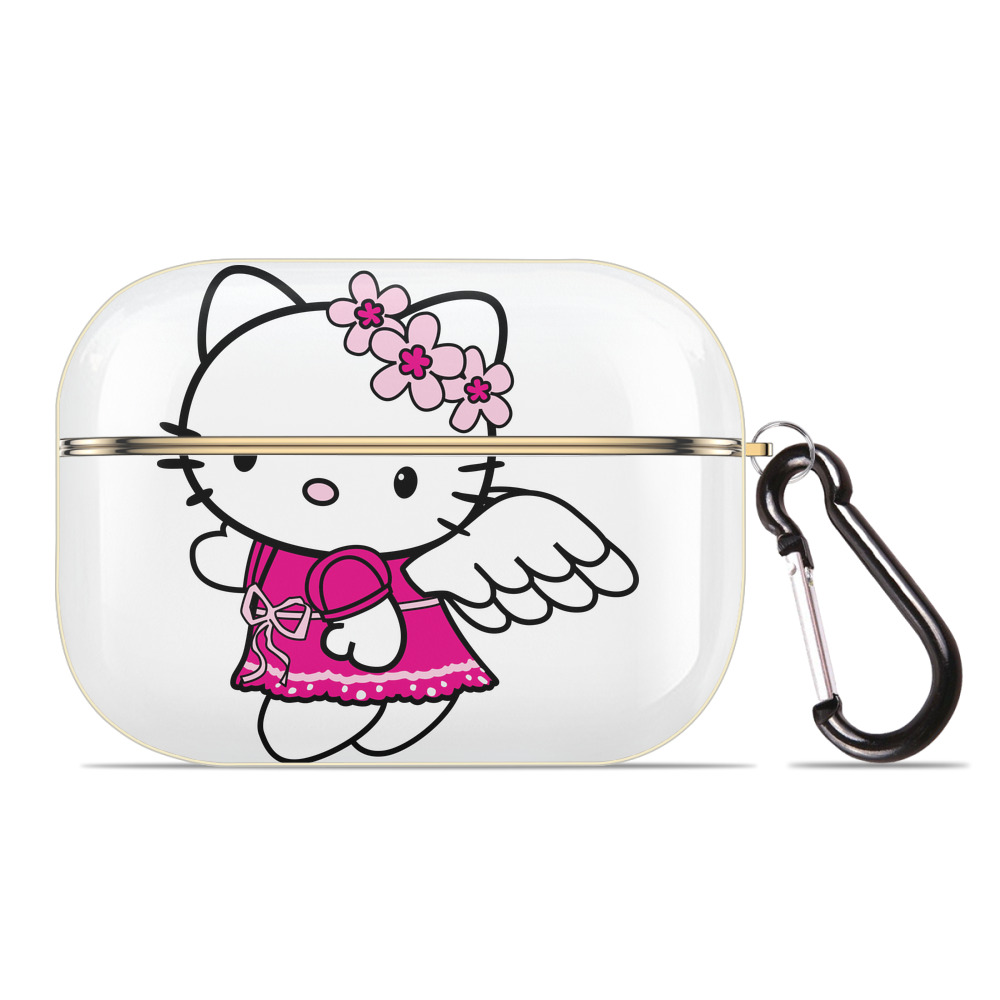 （画像用） Hello Kitty ハローキティ 【AirPods Pro用】ハードシェル保護ケース｜耐衝撃・防指紋・カラビナ付き商品仕様