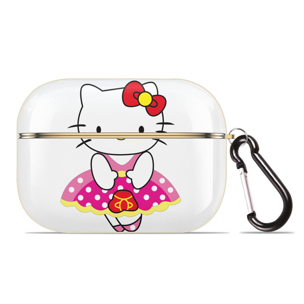 （画像用） Hello Kitty ハローキティ 【AirPods Pro用】ハードシェル保護ケース｜耐衝撃・防指紋・カラビナ付き商品仕様