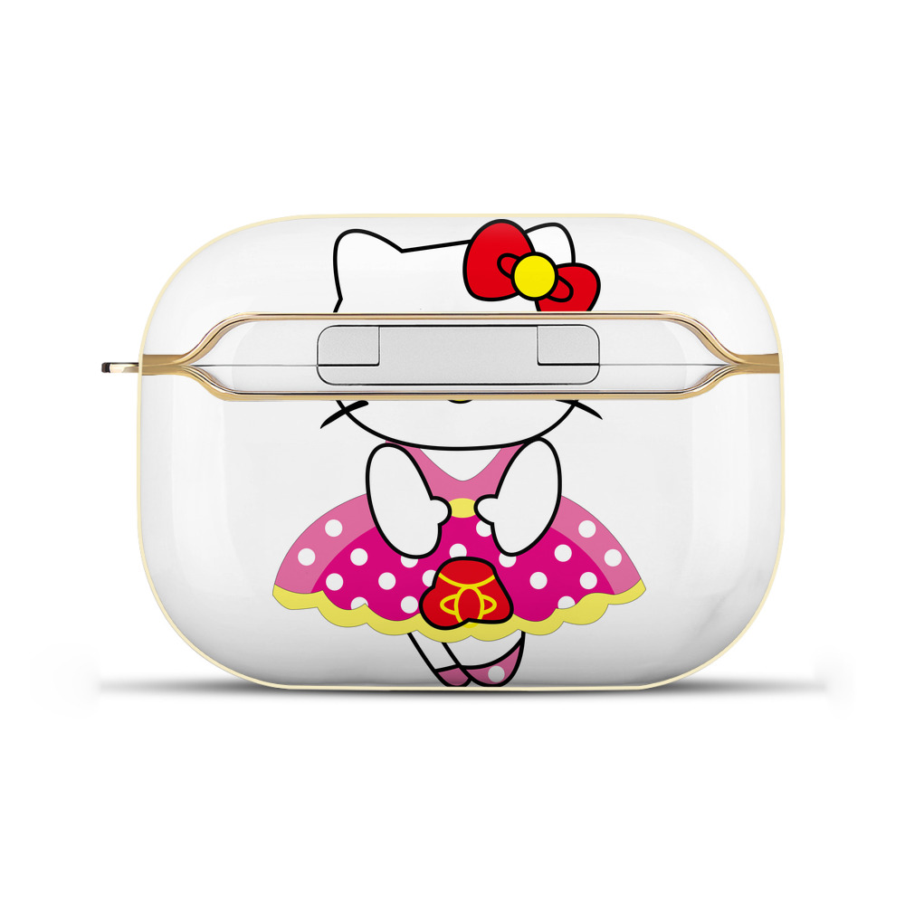 （画像用） Hello Kitty ハローキティ 【AirPods Pro用】ハードシェル保護ケース｜耐衝撃・防指紋・カラビナ付き商品仕様