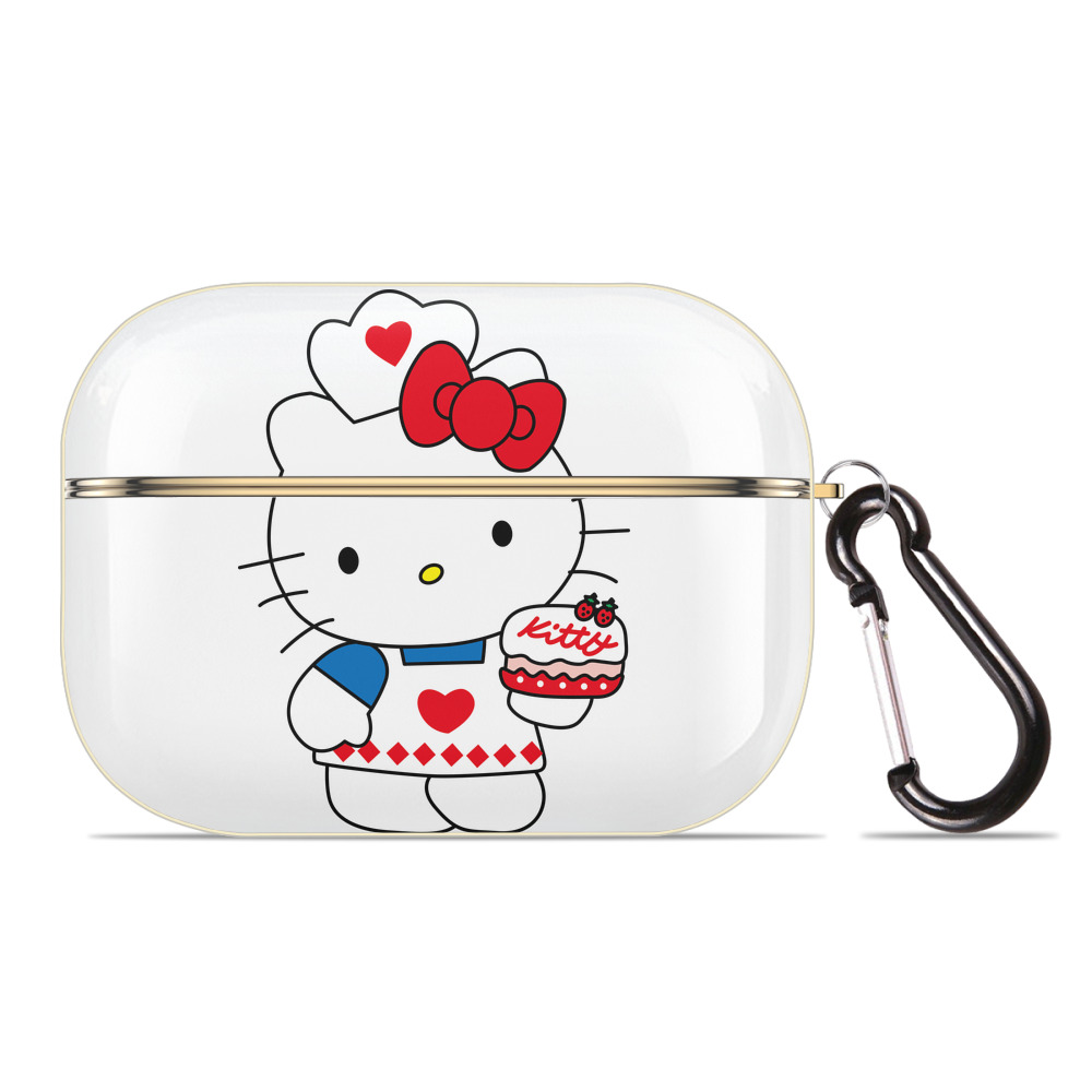 （画像用） Hello Kitty ハローキティ 【AirPods Pro用】ハードシェル保護ケース｜耐衝撃・防指紋・カラビナ付き商品仕様