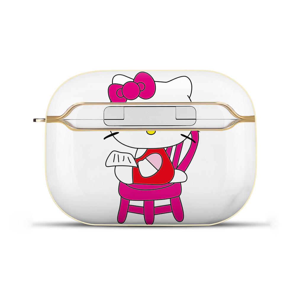（画像用） Hello Kitty ハローキティ 【AirPods Pro用】ハードシェル保護ケース｜耐衝撃・防指紋・カラビナ付き商品仕様