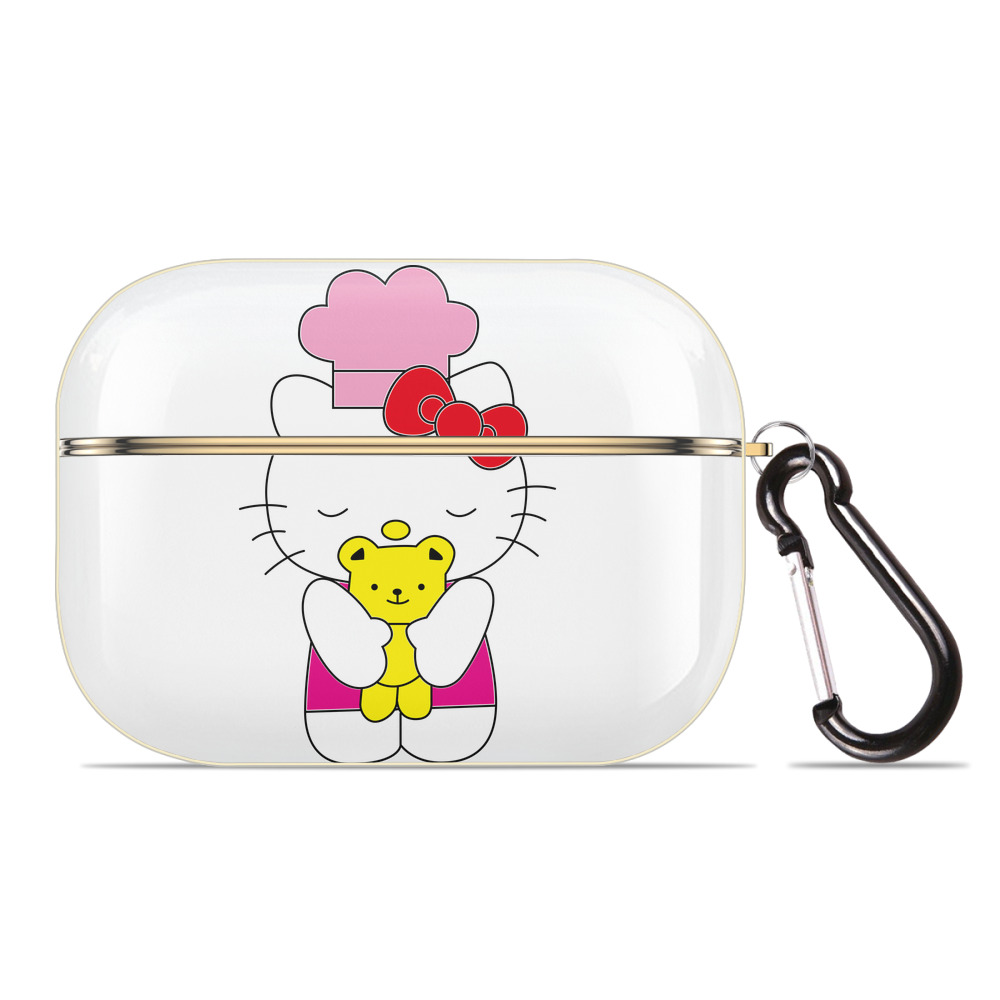 （画像用） Hello Kitty ハローキティ 【AirPods Pro用】ハードシェル保護ケース｜耐衝撃・防指紋・カラビナ付き商品仕様