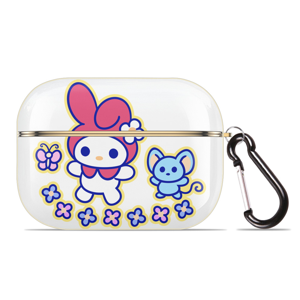 （画像用） Hello Kitty ハローキティ 【AirPods Pro用】ハードシェル保護ケース｜耐衝撃・防指紋・カラビナ付き商品仕様