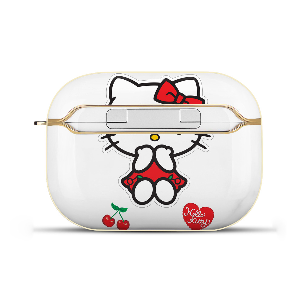 （画像用） Hello Kitty ハローキティ 【AirPods Pro用】ハードシェル保護ケース｜耐衝撃・防指紋・カラビナ付き商品仕様