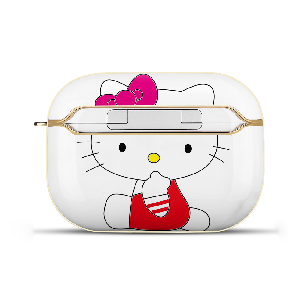 （画像用） Hello Kitty ハローキティ 【AirPods Pro用】ハードシェル保護ケース｜耐衝撃・防指紋・カラビナ付き商品仕様