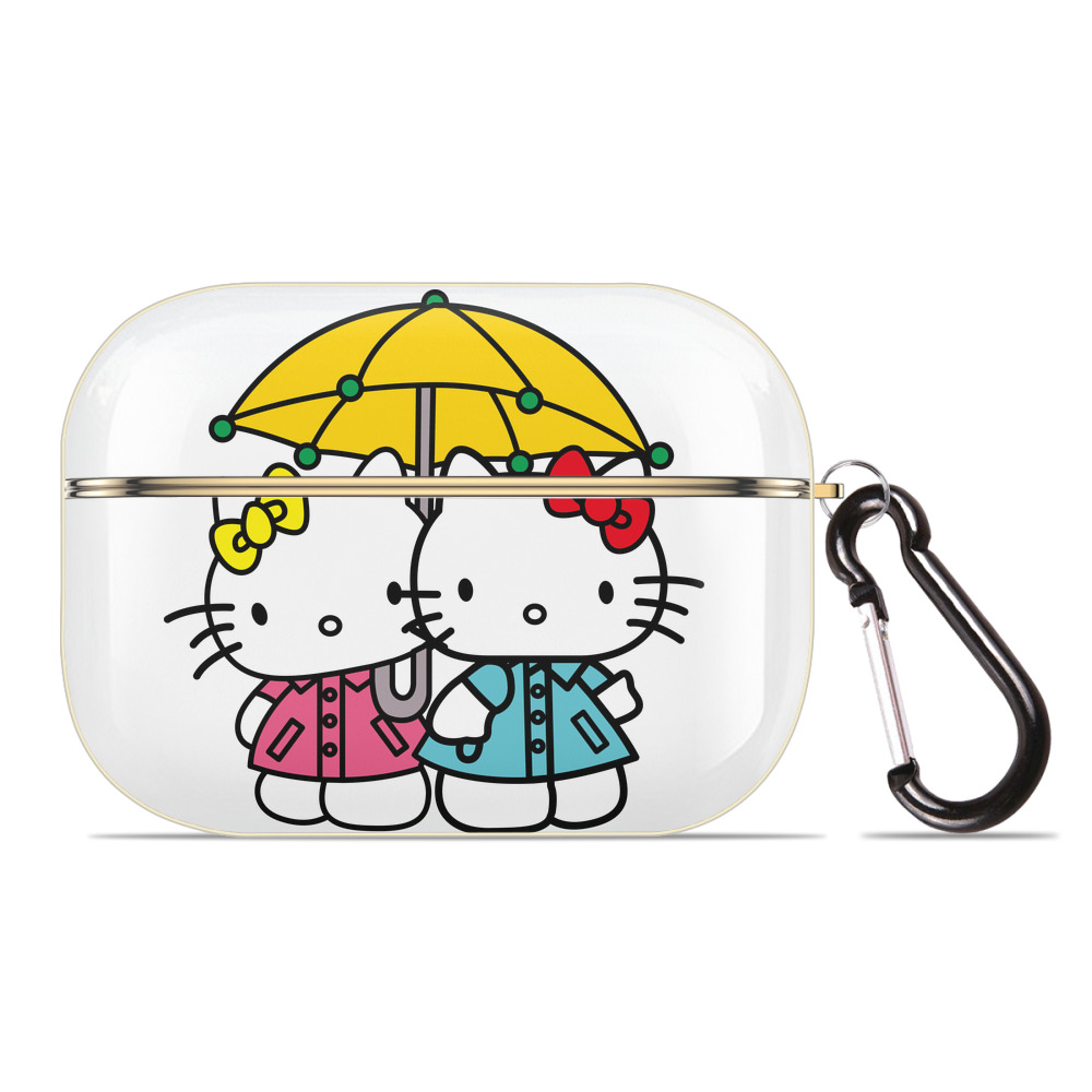 （画像用） Hello Kitty ハローキティ 【AirPods Pro用】ハードシェル保護ケース｜耐衝撃・防指紋・カラビナ付き商品仕様