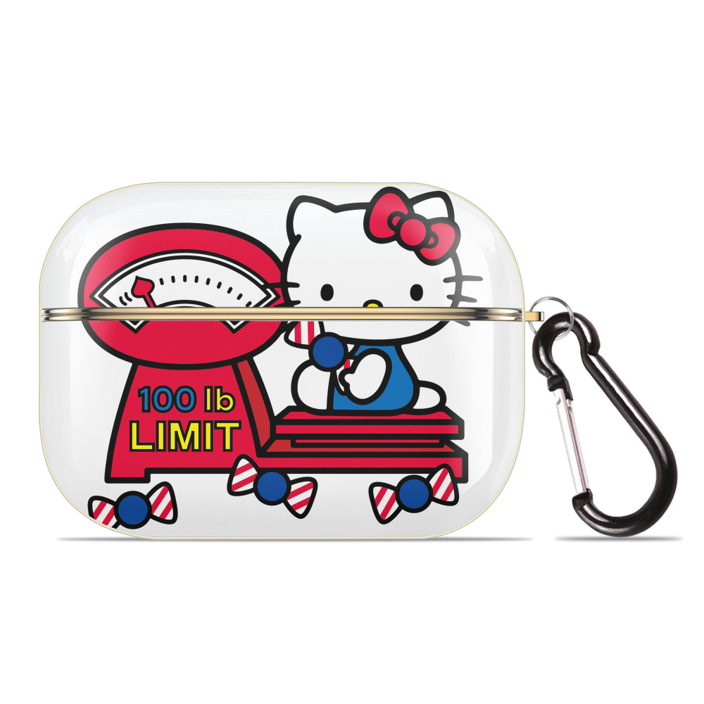 （画像用） Hello Kitty ハローキティ 【AirPods Pro用】ハードシェル保護ケース｜耐衝撃・防指紋・カラビナ付き商品仕様