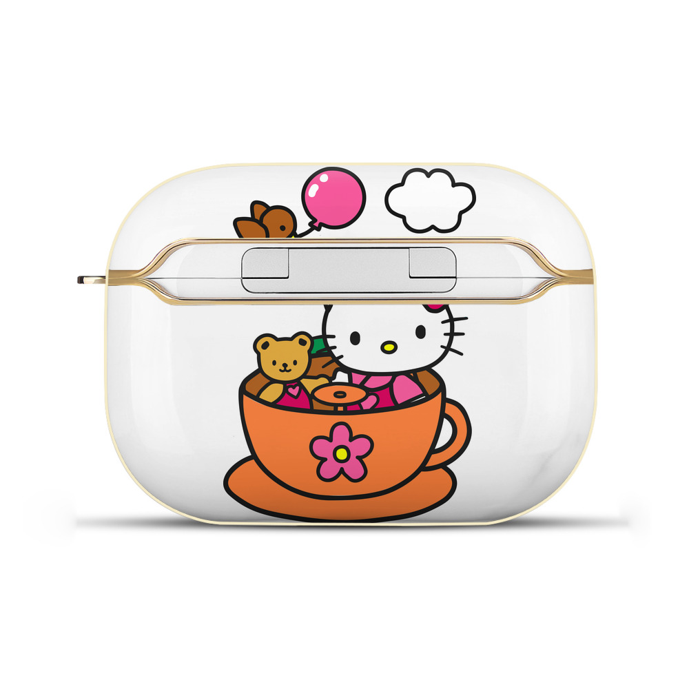 （画像用） Hello Kitty ハローキティ 【AirPods Pro用】ハードシェル保護ケース｜耐衝撃・防指紋・カラビナ付き商品仕様