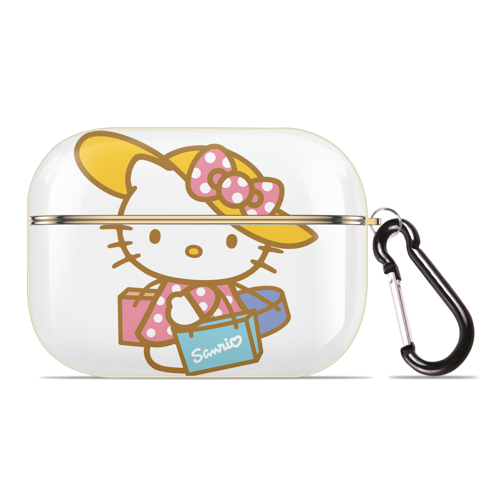 （画像用） Hello Kitty ハローキティ 【AirPods Pro用】ハードシェル保護ケース｜耐衝撃・防指紋・カラビナ付き商品仕様