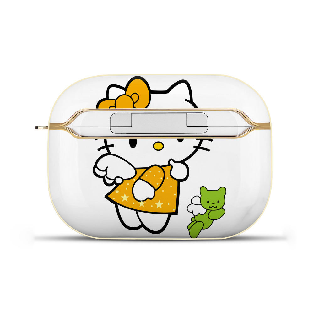 （画像用） Hello Kitty ハローキティ 【AirPods Pro用】ハードシェル保護ケース｜耐衝撃・防指紋・カラビナ付き商品仕様