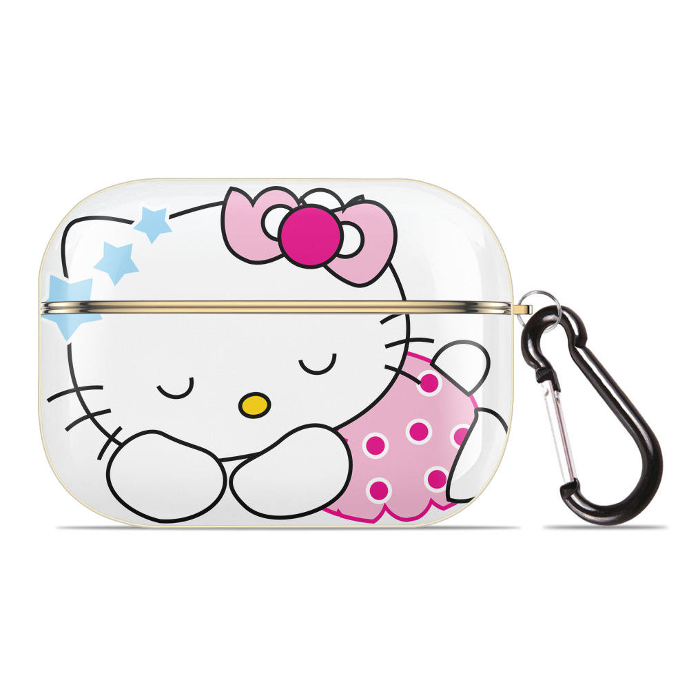 （画像用） Hello Kitty ハローキティ 【AirPods Pro用】ハードシェル保護ケース｜耐衝撃・防指紋・カラビナ付き商品仕様