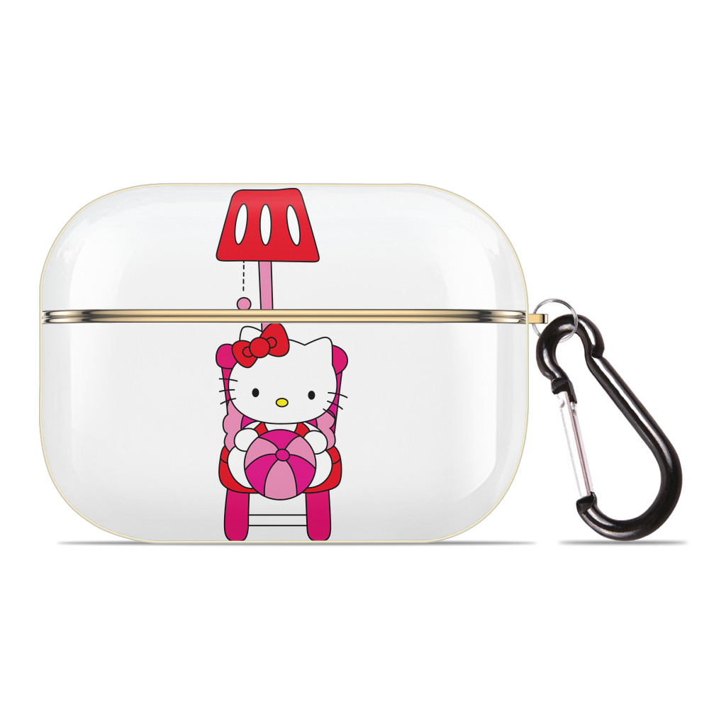 （画像用） Hello Kitty ハローキティ 【AirPods Pro用】ハードシェル保護ケース｜耐衝撃・防指紋・カラビナ付き商品仕様