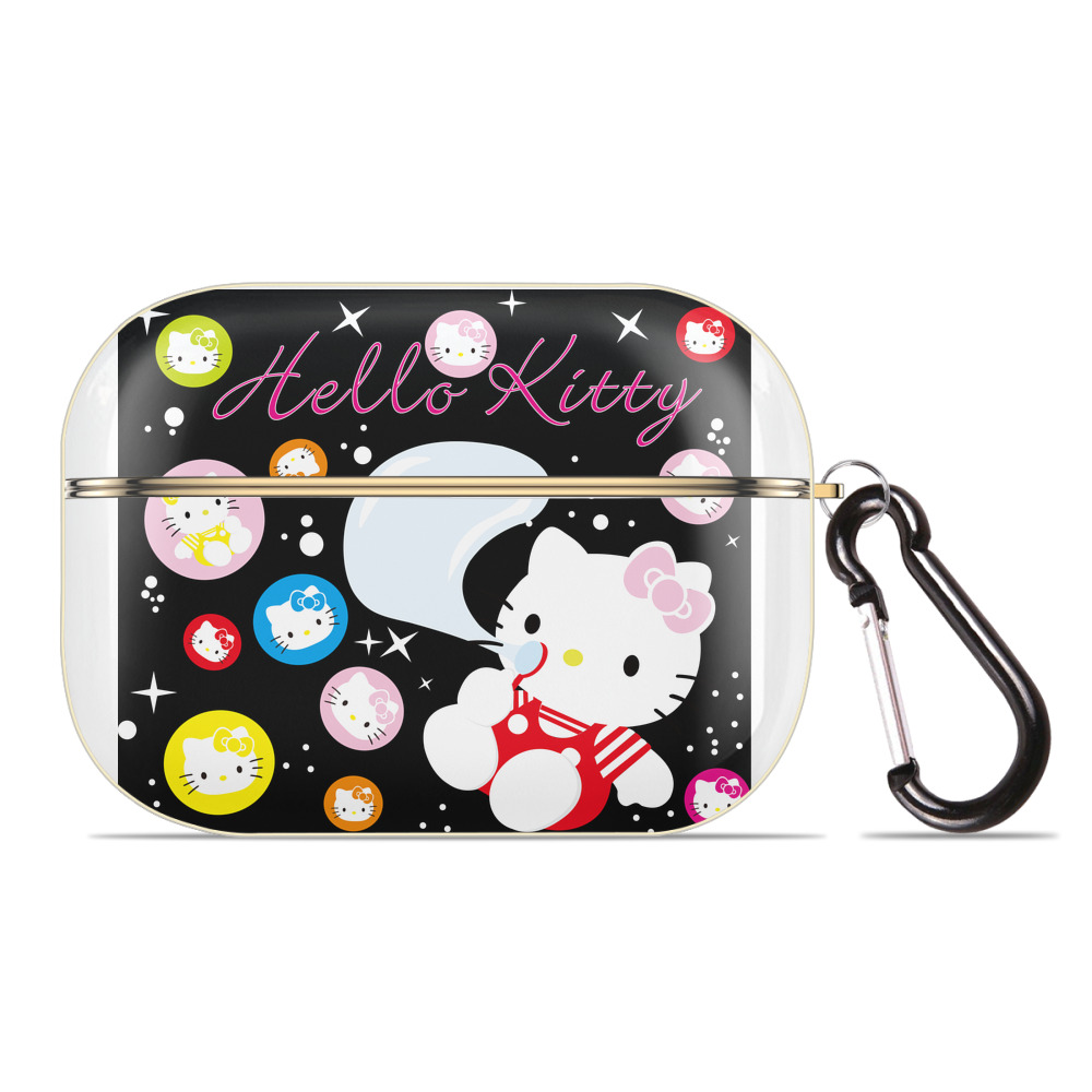 （画像用） Hello Kitty ハローキティ 【AirPods Pro用】ハードシェル保護ケース｜耐衝撃・防指紋・カラビナ付き商品仕様