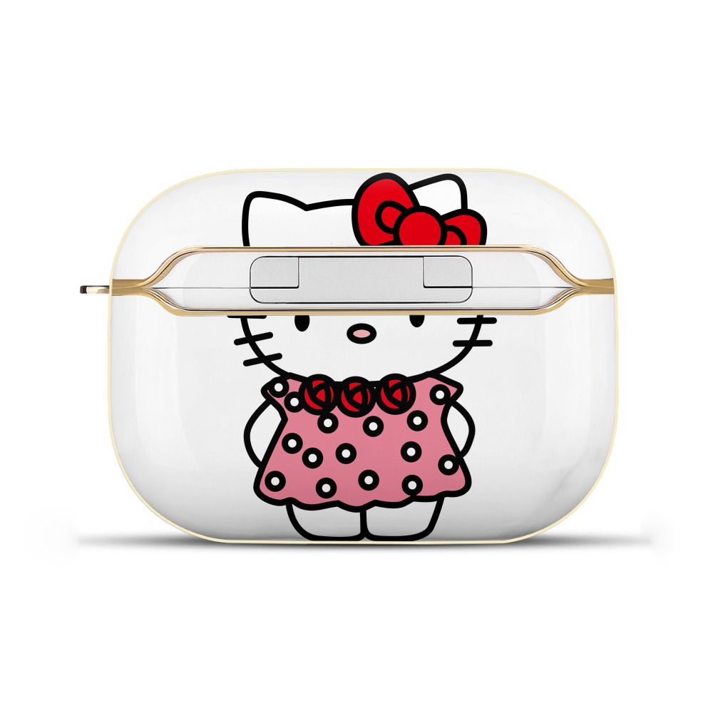 （画像用） Hello Kitty ハローキティ 【AirPods Pro用】ハードシェル保護ケース｜耐衝撃・防指紋・カラビナ付き商品仕様