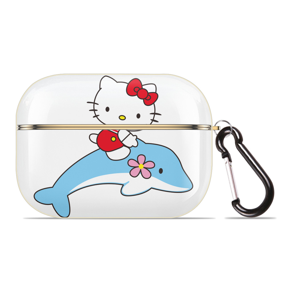 （画像用） Hello Kitty ハローキティ 【AirPods Pro用】ハードシェル保護ケース｜耐衝撃・防指紋・カラビナ付き商品仕様