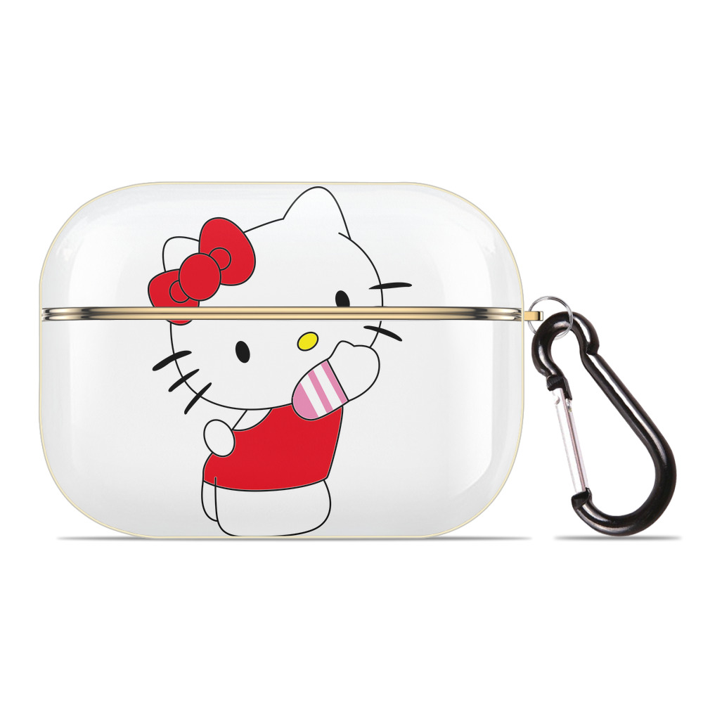 （画像用） Hello Kitty ハローキティ 【AirPods Pro用】ハードシェル保護ケース｜耐衝撃・防指紋・カラビナ付き商品仕様