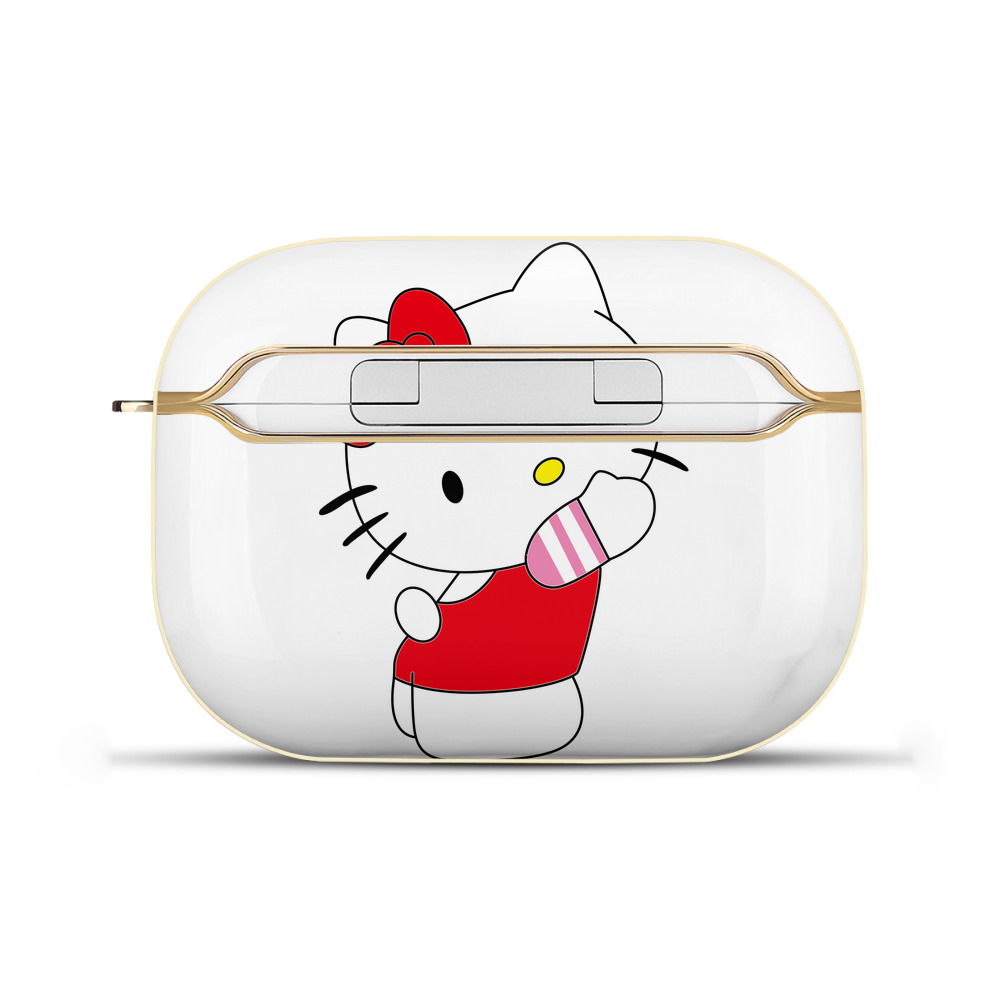 （画像用） Hello Kitty ハローキティ 【AirPods Pro用】ハードシェル保護ケース｜耐衝撃・防指紋・カラビナ付き商品仕様