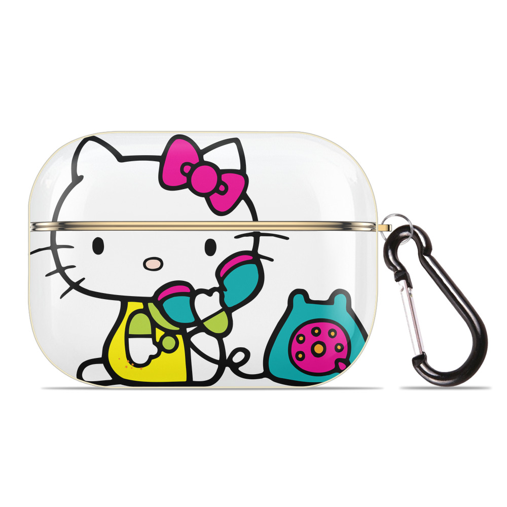 （画像用） Hello Kitty ハローキティ 【AirPods Pro用】ハードシェル保護ケース｜耐衝撃・防指紋・カラビナ付き商品仕様