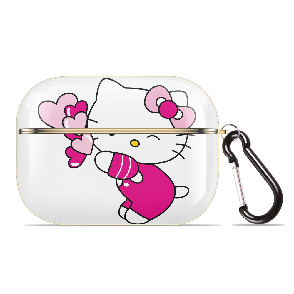 （画像用） Hello Kitty ハローキティ 【AirPods Pro用】ハードシェル保護ケース｜耐衝撃・防指紋・カラビナ付き商品仕様