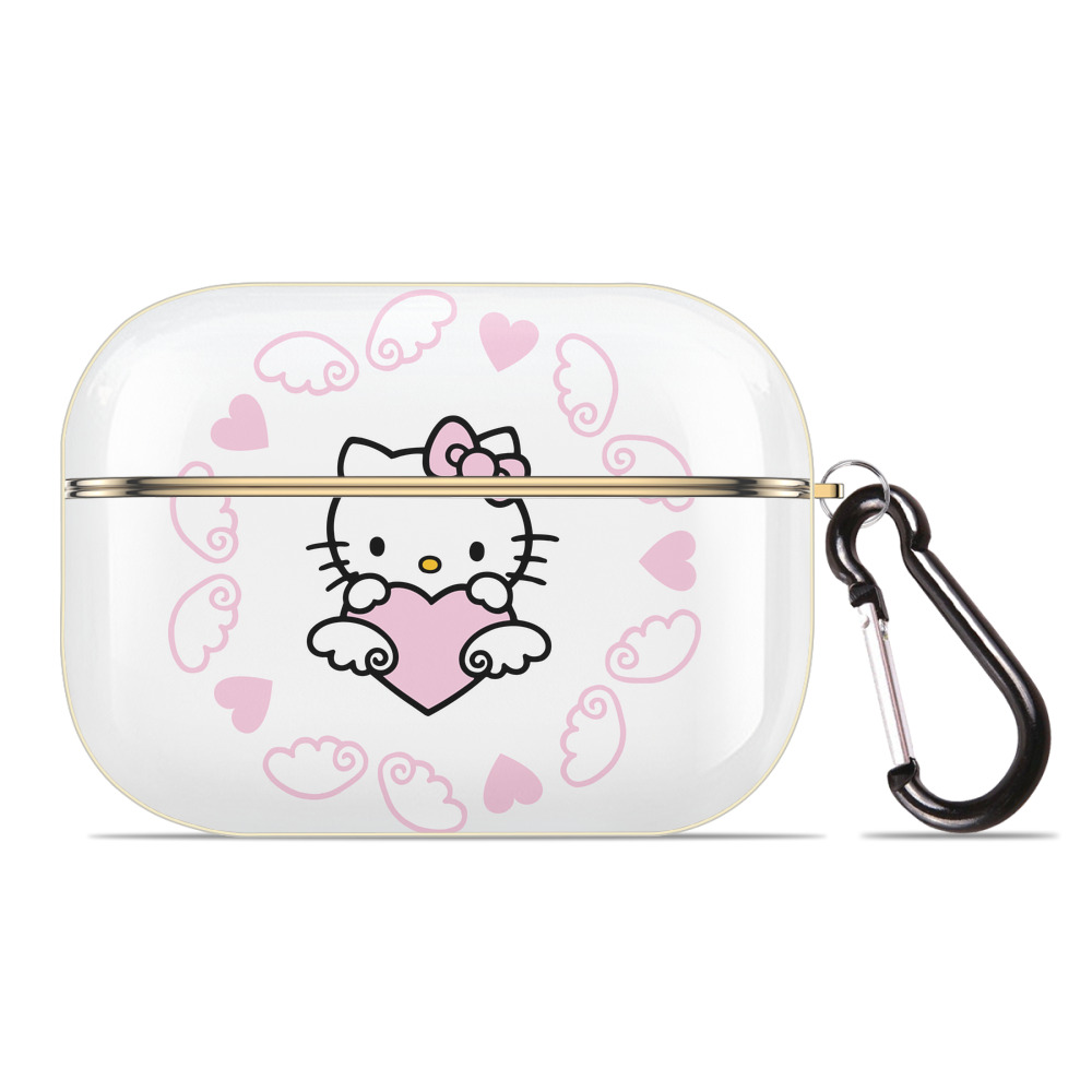 （画像用） Hello Kitty ハローキティ 【AirPods Pro用】ハードシェル保護ケース｜耐衝撃・防指紋・カラビナ付き商品仕様