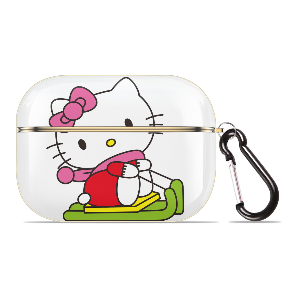 （画像用） Hello Kitty ハローキティ 【AirPods Pro用】ハードシェル保護ケース｜耐衝撃・防指紋・カラビナ付き商品仕様