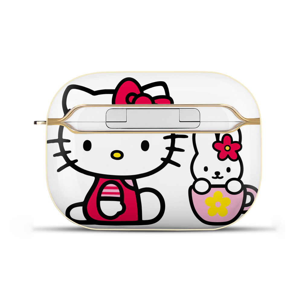 （画像用） Hello Kitty ハローキティ 【AirPods Pro用】ハードシェル保護ケース｜耐衝撃・防指紋・カラビナ付き商品仕様
