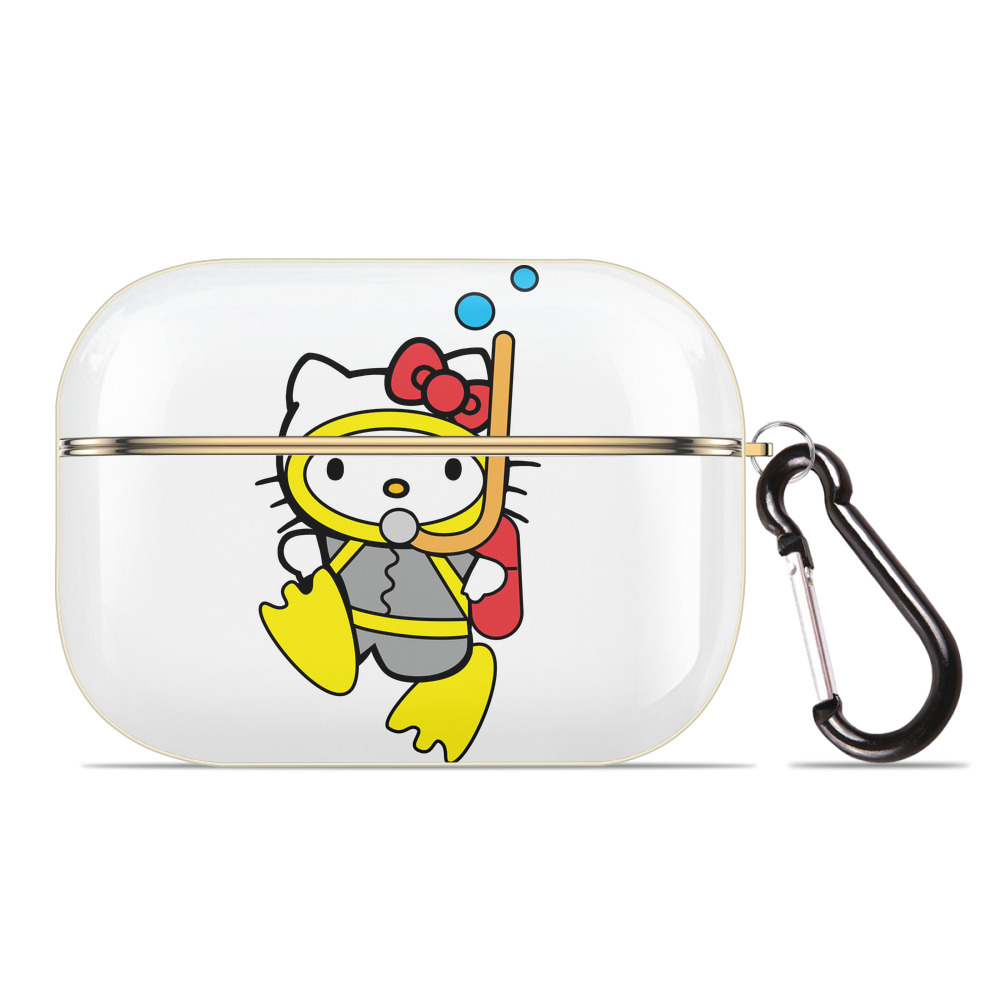 （画像用） Hello Kitty ハローキティ 【AirPods Pro用】ハードシェル保護ケース｜耐衝撃・防指紋・カラビナ付き商品仕様
