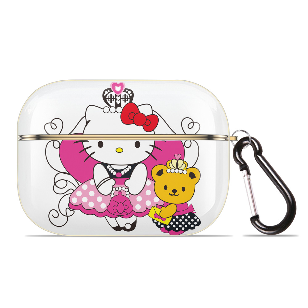 （画像用） Hello Kitty ハローキティ 【AirPods Pro用】ハードシェル保護ケース｜耐衝撃・防指紋・カラビナ付き商品仕様