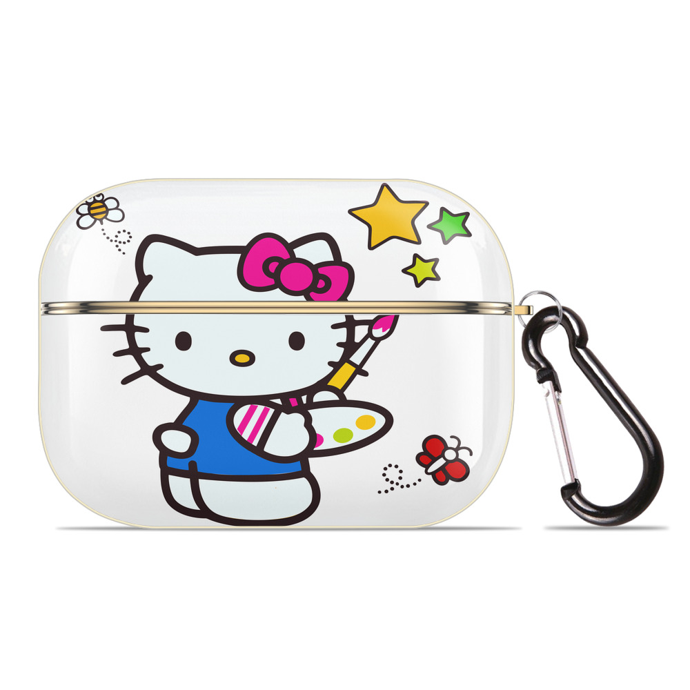 （画像用） Hello Kitty ハローキティ 【AirPods Pro用】ハードシェル保護ケース｜耐衝撃・防指紋・カラビナ付き商品仕様