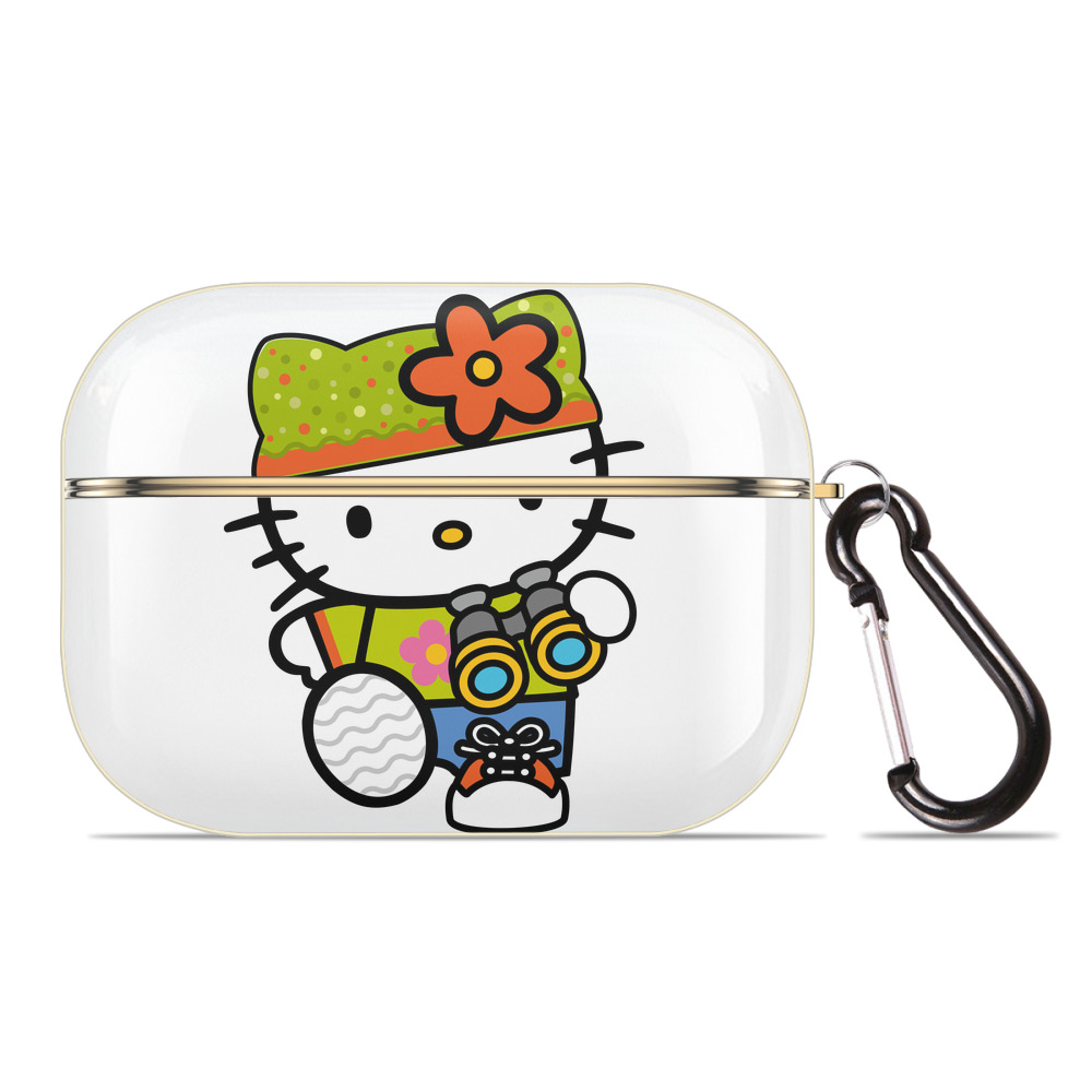 （画像用） Hello Kitty ハローキティ 【AirPods Pro用】ハードシェル保護ケース｜耐衝撃・防指紋・カラビナ付き商品仕様