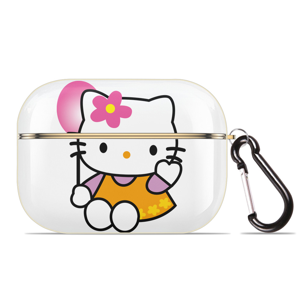 （画像用） Hello Kitty ハローキティ 【AirPods Pro用】ハードシェル保護ケース｜耐衝撃・防指紋・カラビナ付き商品仕様